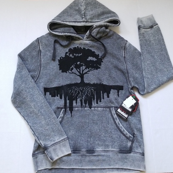 Black Jack Other - Black Jack DMD Mans Gray Hoodie sz M NWT